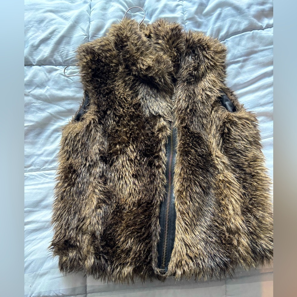 Banana Republic Faux Fur Vest